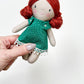 Mini Girl Doll, Girl Doll, Red Head Doll, Dollhouse Doll