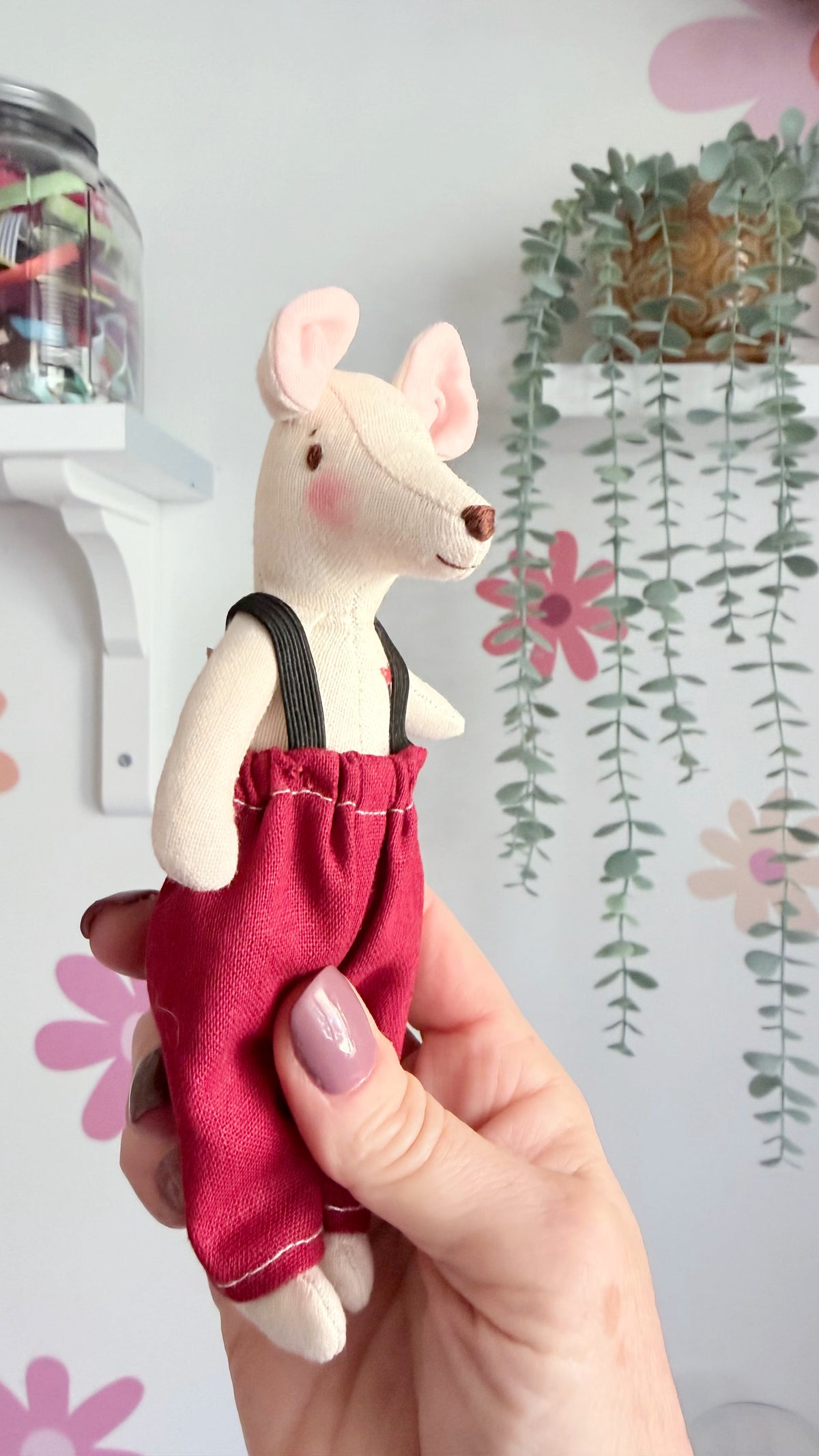 Mini Mouse Doll, Mouse Doll, Dollhouse Doll