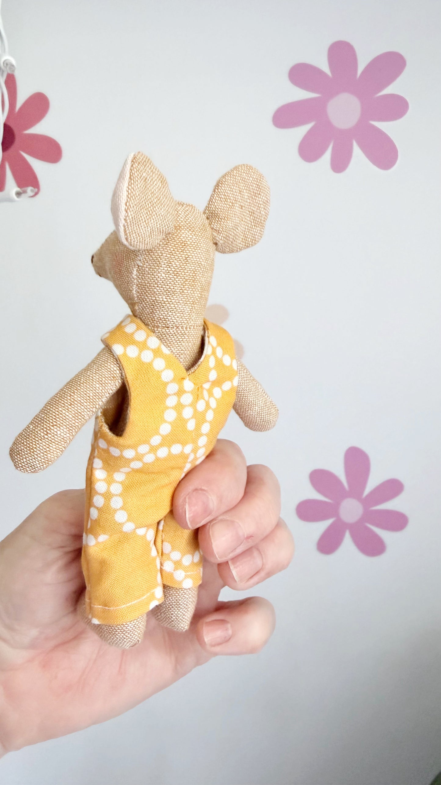 Yellow Pocket Mouse, Mouse Doll,  Mouse Doll
