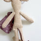 Maroon Pocket Mouse, Mouse Doll, Purple Mouse Doll