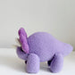 Triceratops Plushie, Purple Triceratop