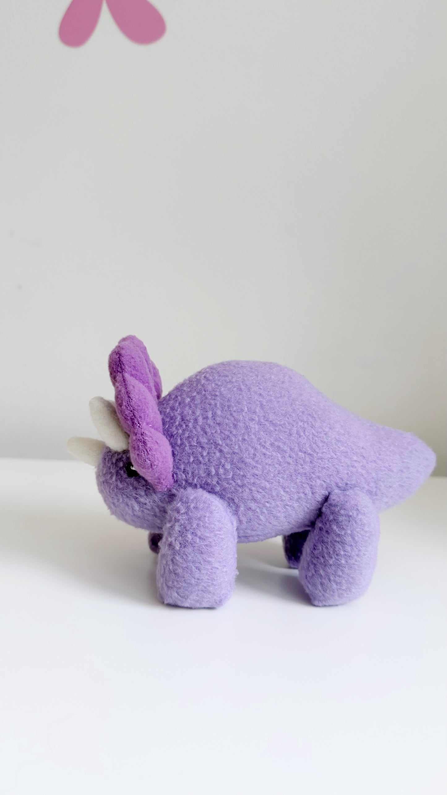 Triceratops Plushie, Purple Triceratop