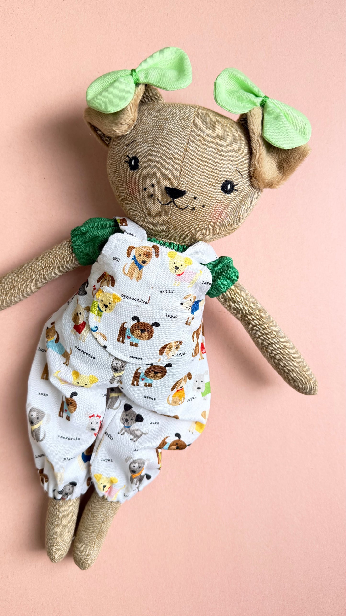 Dog Doll, puppy doll, dress up doll