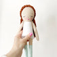Heirloom Doll, Handmade Doll, Dress Up Doll, Yarn Haired Doll