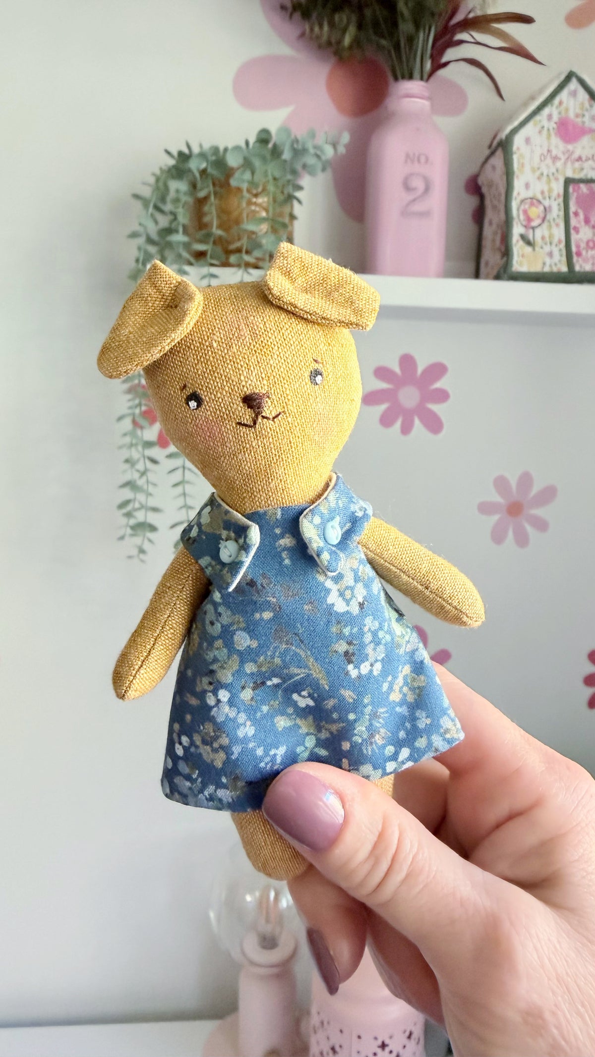 Mini Dog Doll, Dog Doll, Dollhouse Doll
