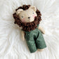 Mini Lion Doll, Lion Doll, Dollhouse Doll