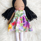 Heirloom Doll, Handmade Doll, Dress Up Doll, Yarn Haired Doll