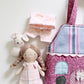 Travel Dollhouse, Pink Fabric Dollhouse