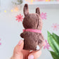 Brown Tea Cup Bunny, Bunny Doll, Brown  Bunny, Bunny Plushie