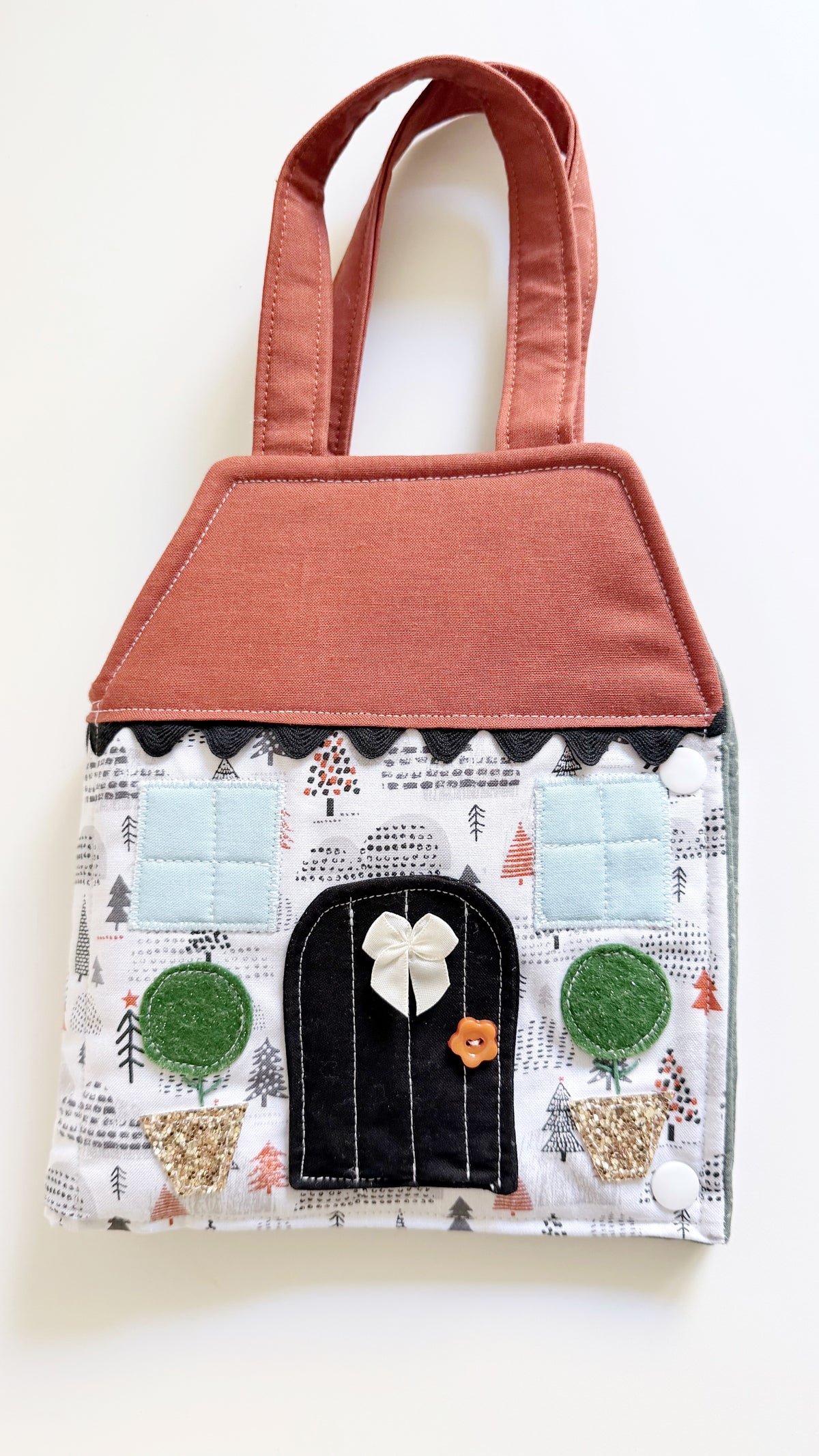 Travel Dollhouse, Portable Doll House, Fabric Dollhouse, Quiet Book