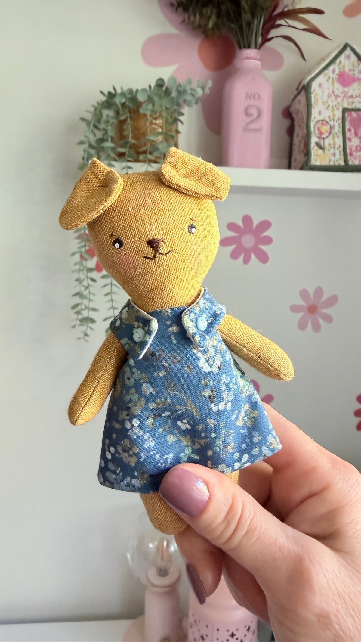Mini Dog Doll, Dog Doll, Dollhouse Doll