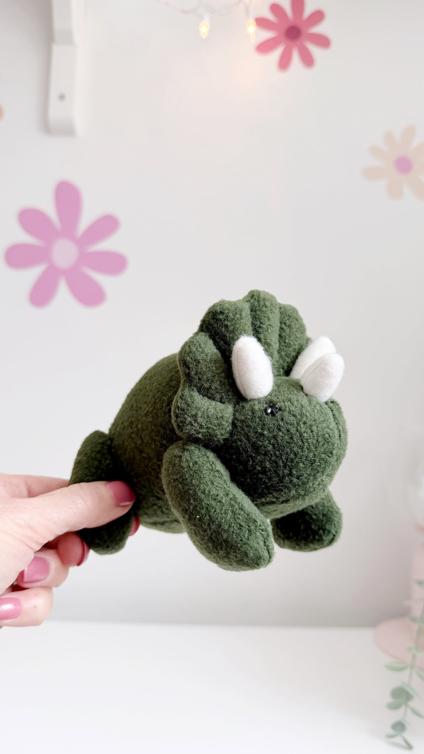 Triceratops Plushie, Green Triceratop