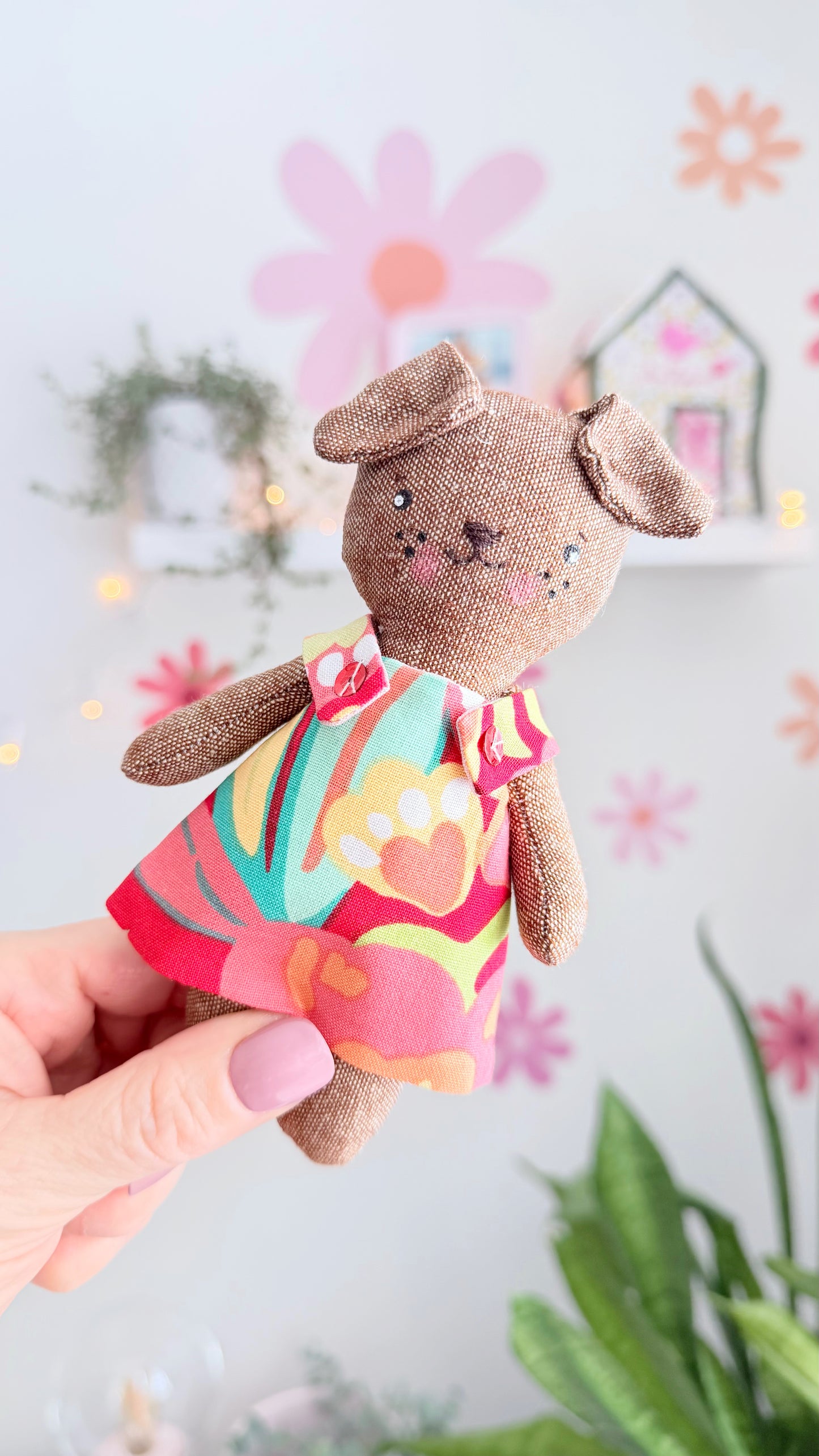 Mini Dog Doll, Dog Doll, Dollhouse Doll