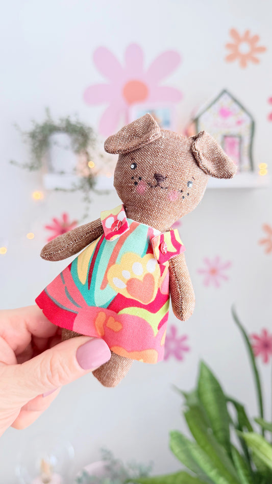 Mini Dog Doll, Dog Doll, Dollhouse Doll