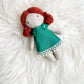 Mini Girl Doll, Girl Doll, Red Head Doll, Dollhouse Doll