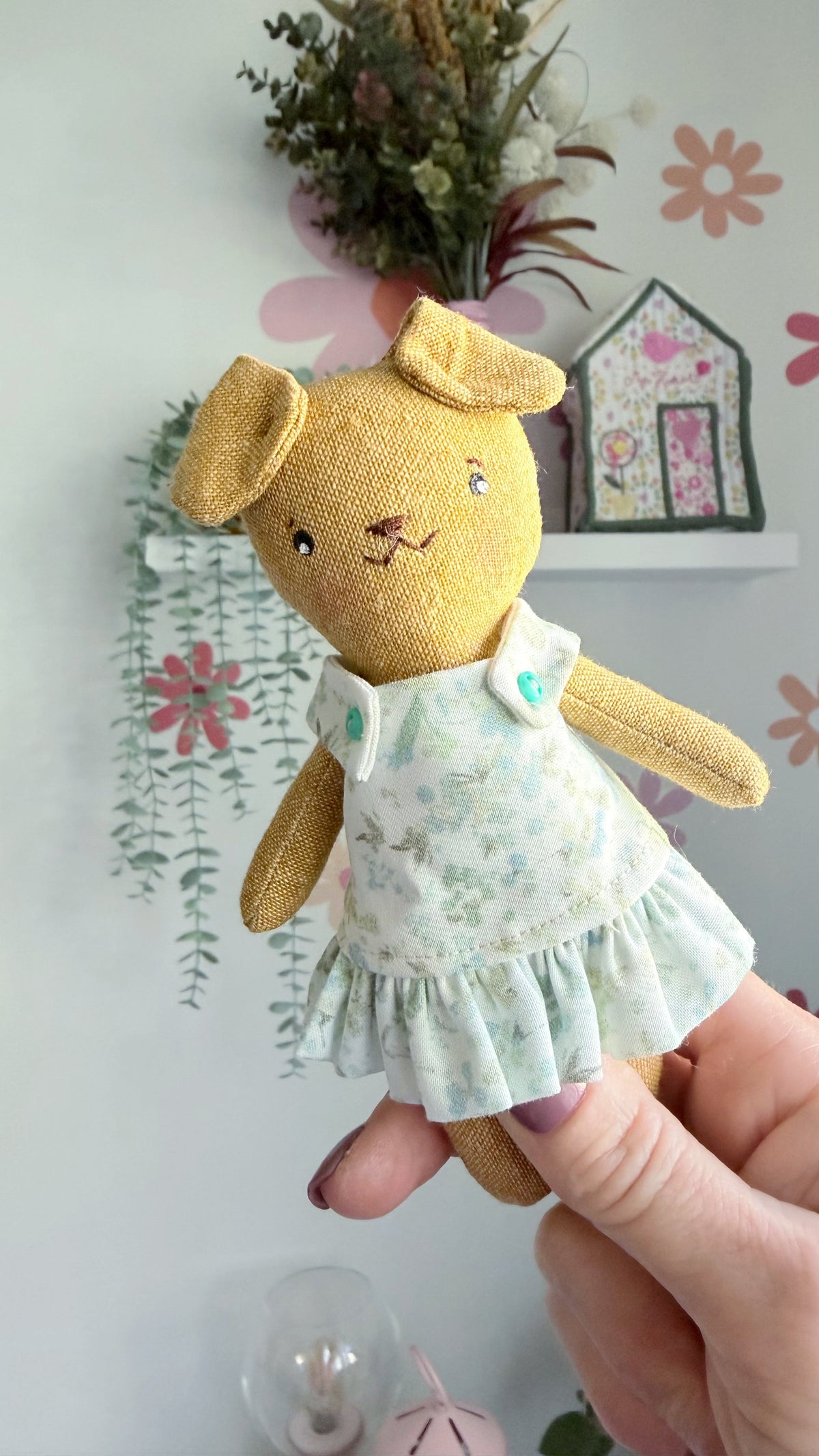 Mini Dog Doll, Dog Doll, Dollhouse Doll