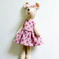 Pink Dress Pocket Mouse, Mouse Doll,  Mouse Doll