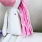 Unicorn Doll, Unicorn Fabric Doll, Textile Unicorn