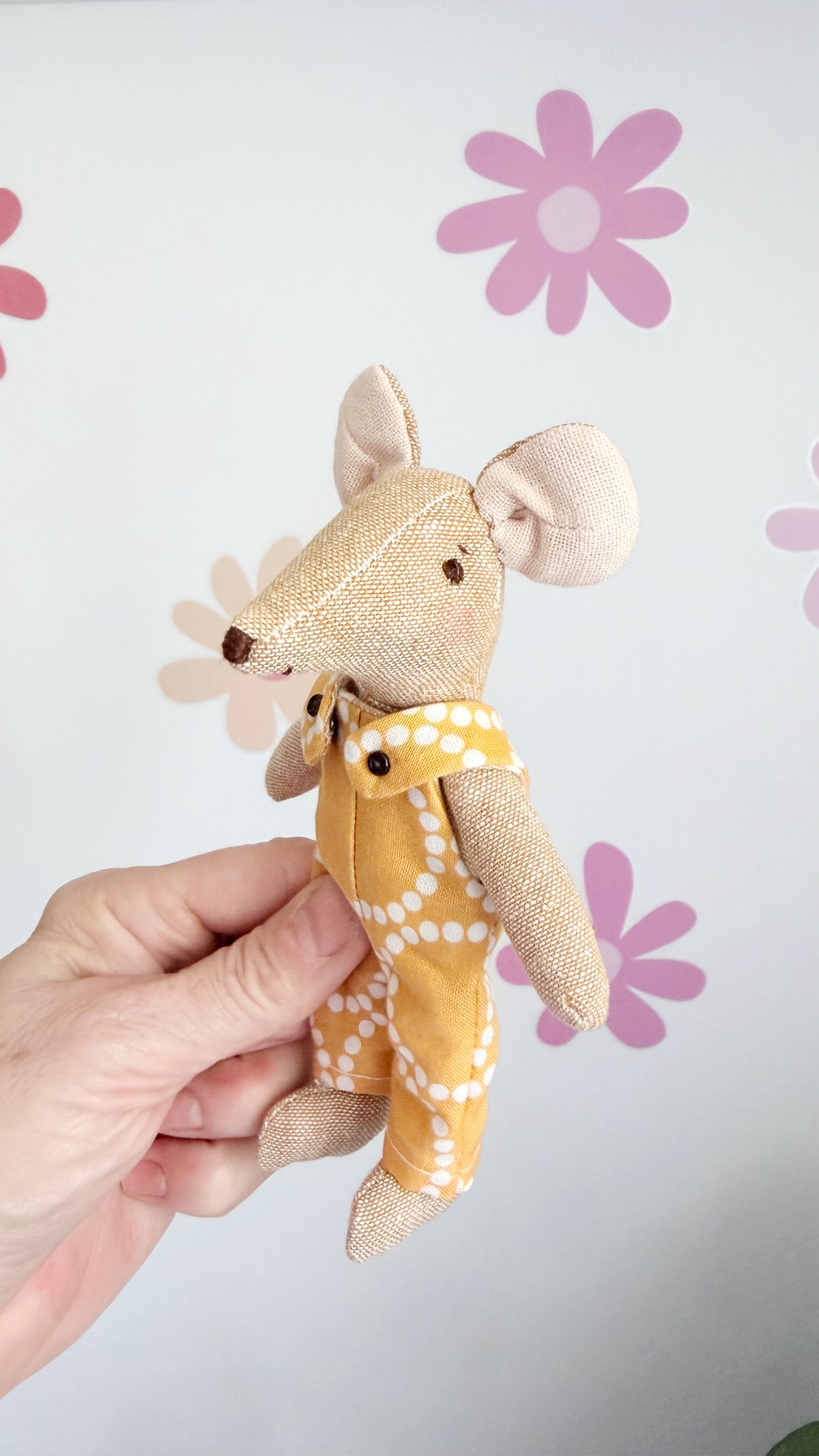 Yellow Pocket Mouse, Mouse Doll,  Mouse Doll