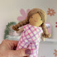Travel Dollhouse, Pink/Green Fabric Dollhouse