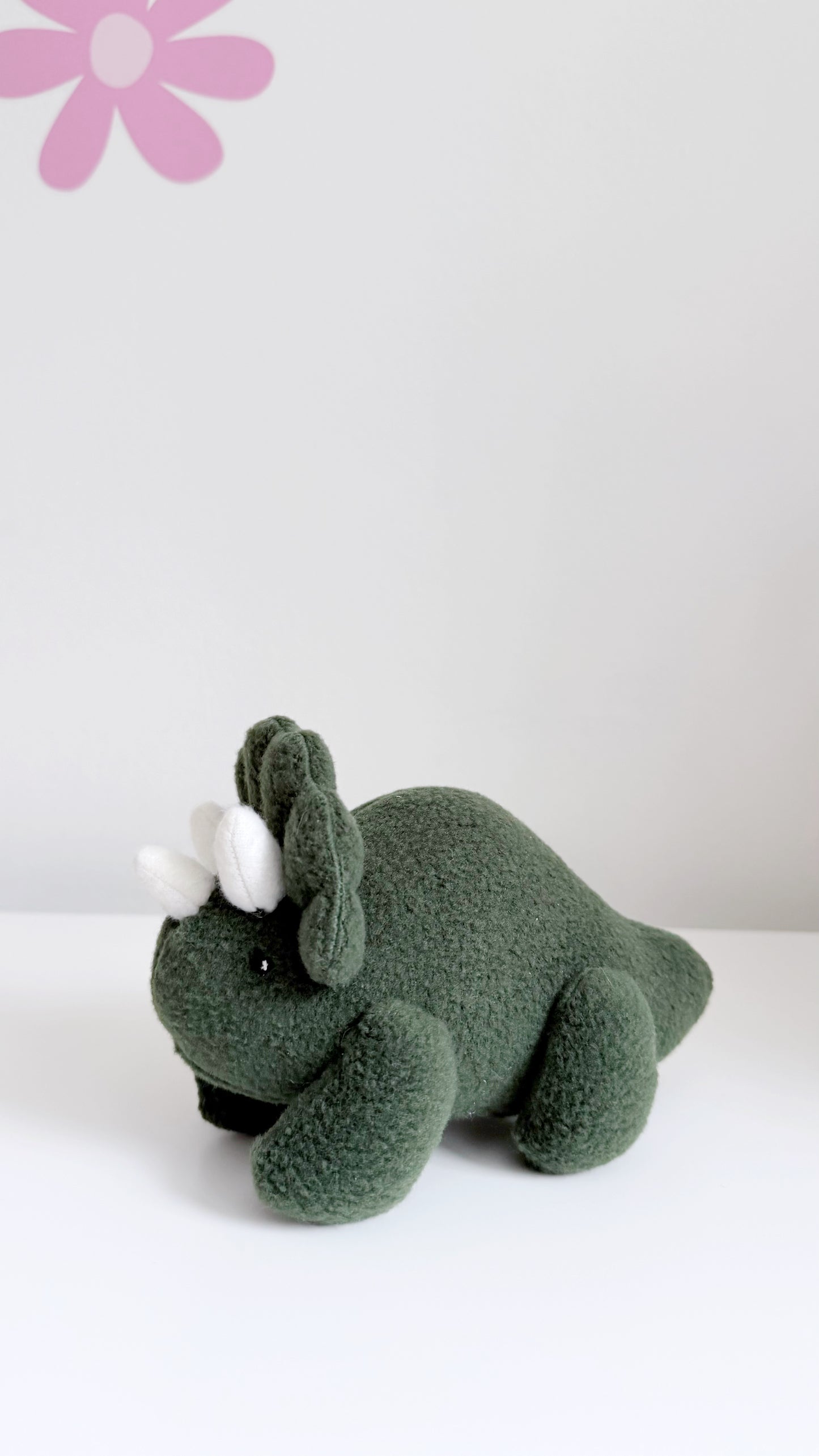 Triceratops Plushie, Green Triceratop