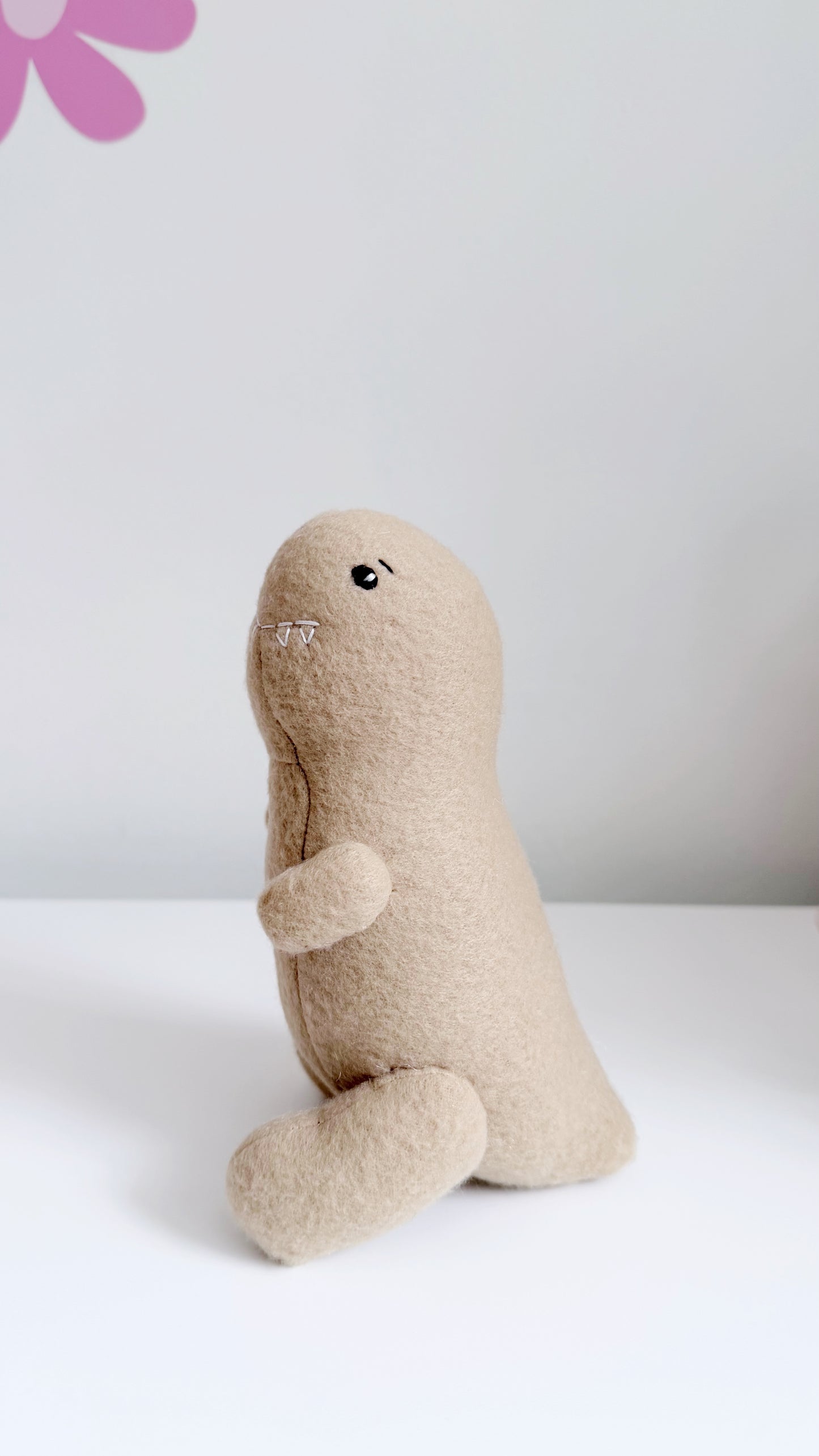 TRex Plushie, Taupe TRex