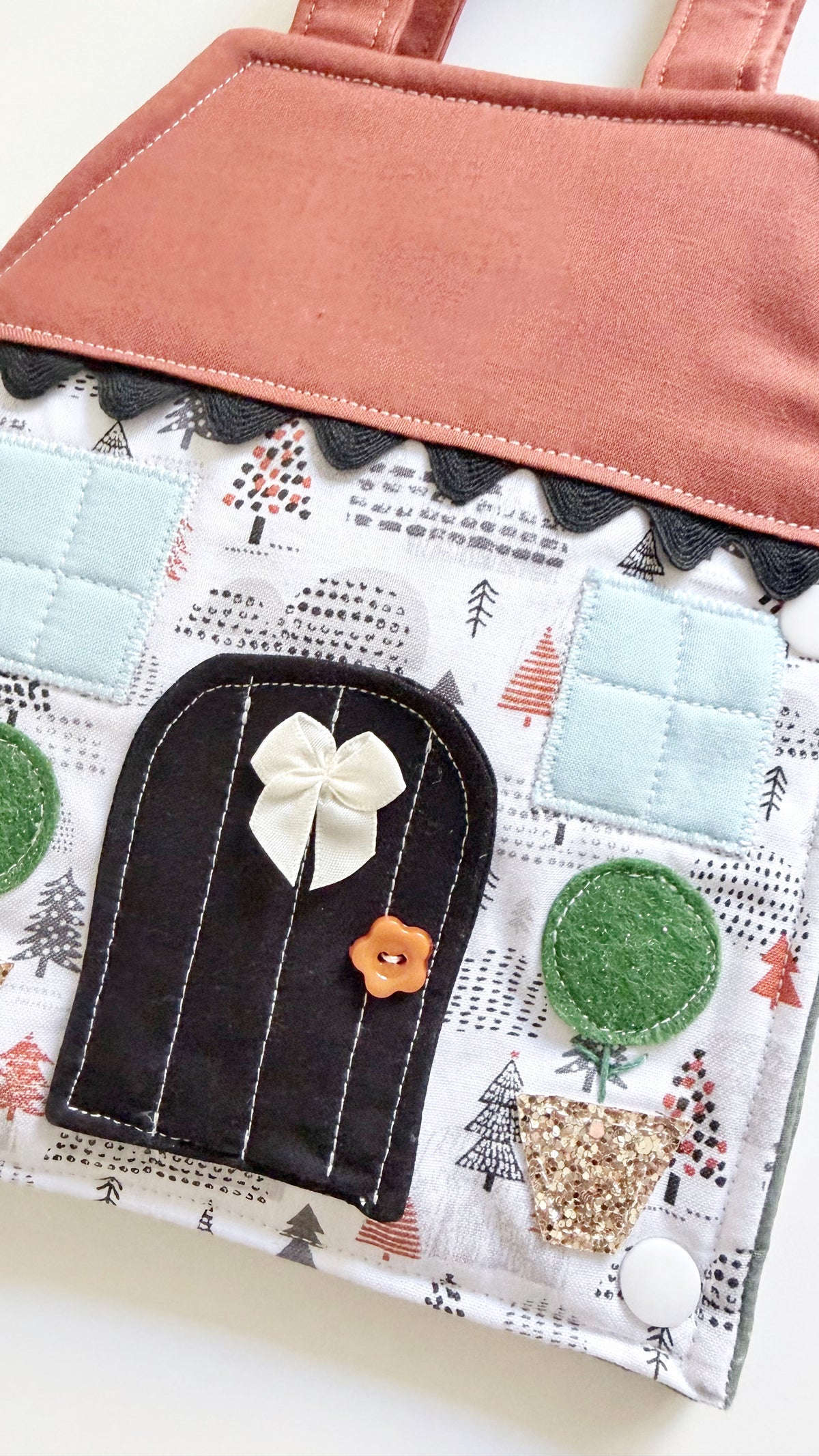 Travel Dollhouse, Portable Doll House, Fabric Dollhouse, Quiet Book
