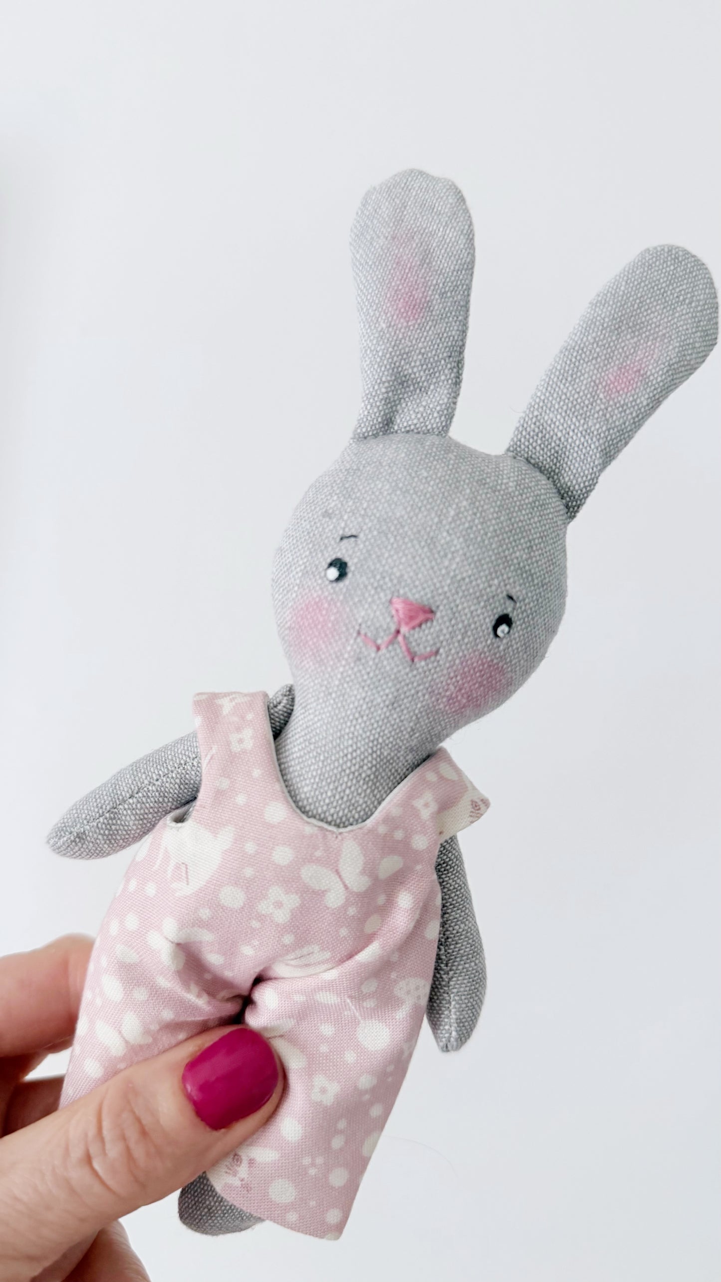 Mini Bunny Doll, Bunny  Doll, Dollhouse Doll