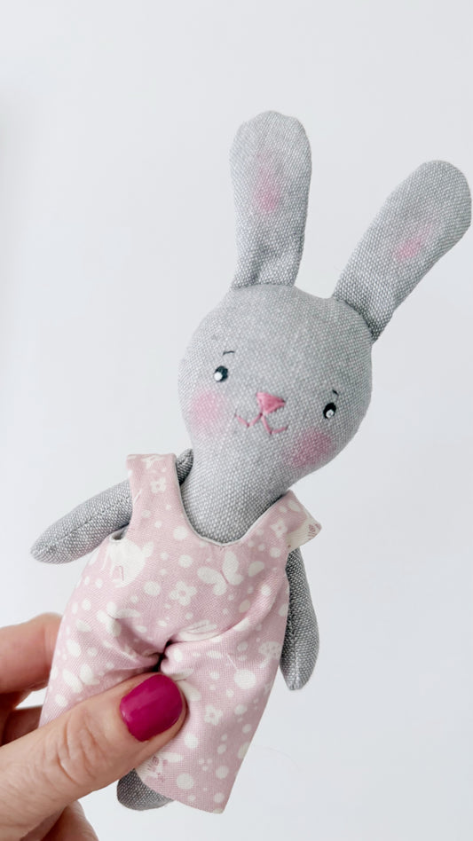 Mini Bunny Doll, Bunny  Doll, Dollhouse Doll