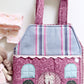 Travel Dollhouse, Pink Fabric Dollhouse