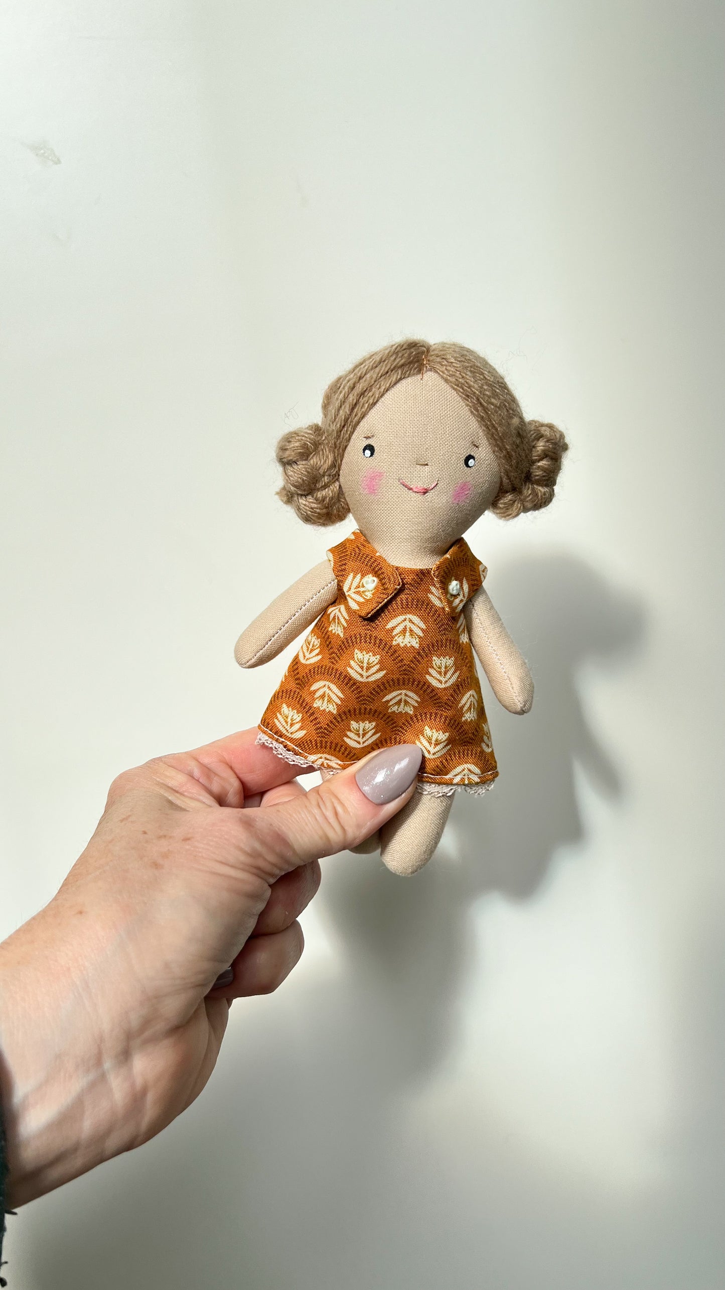 Mini Girl Doll, Girl Doll, Blonde Hair Doll, Dollhouse Doll