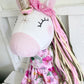 Unicorn Doll, Unicorn Fabric Doll, Textile Unicorn