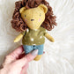 Mini Lion Doll, Lion Doll, Dollhouse Doll