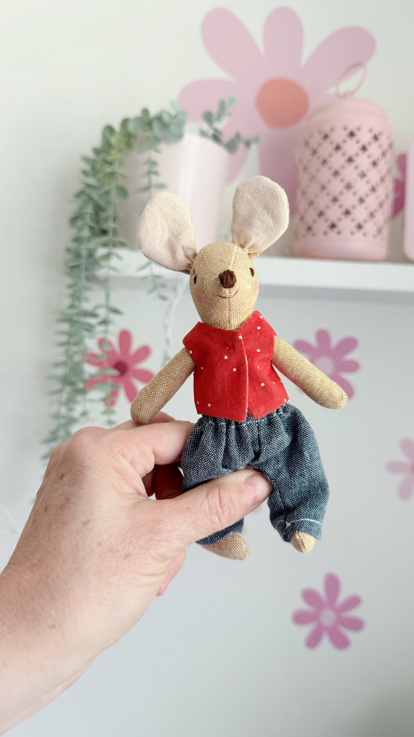 Red Pocket Mouse, Mouse Doll,  Mouse Doll