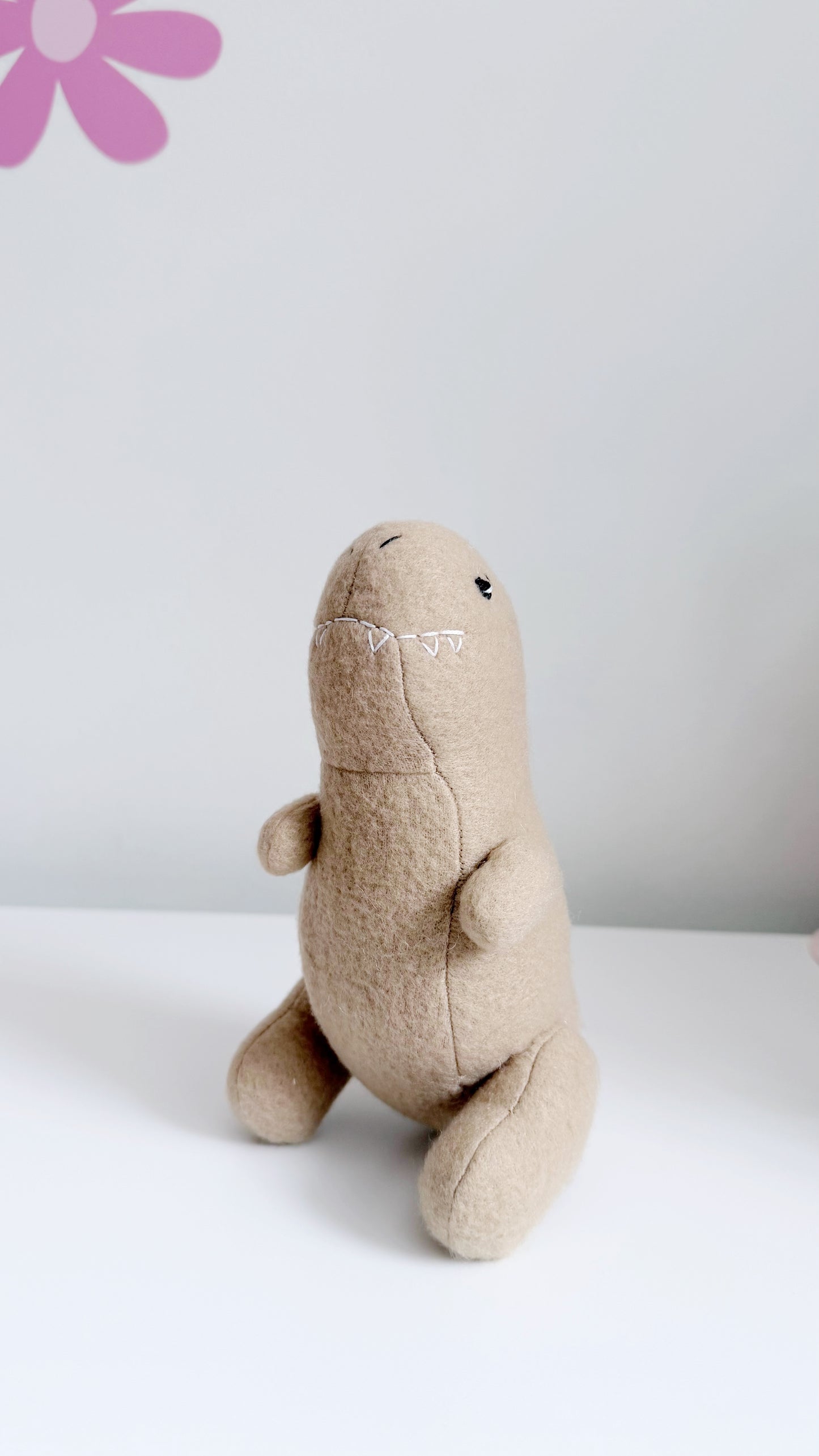 TRex Plushie, Taupe TRex