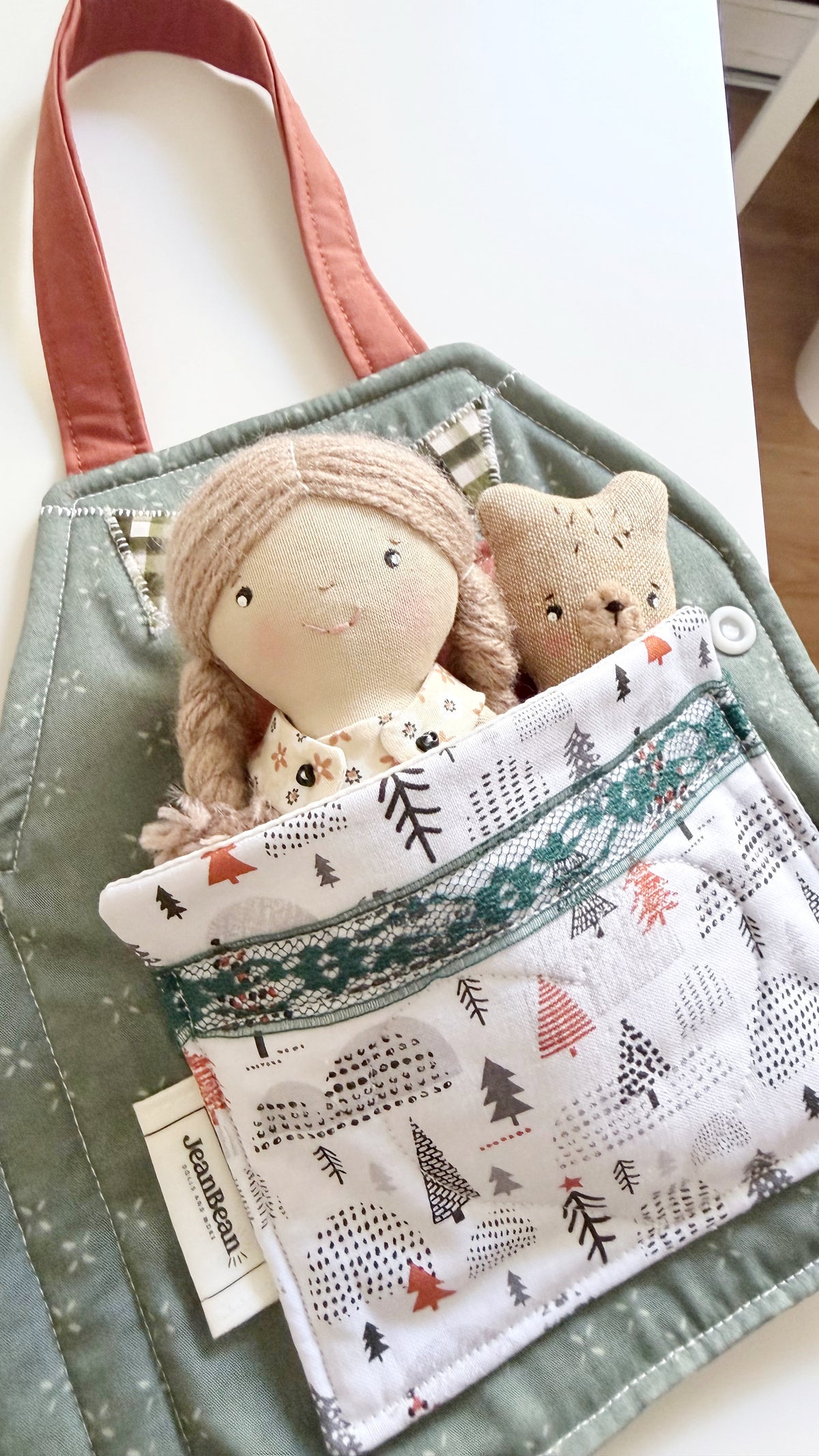 Travel Dollhouse, Portable Doll House, Fabric Dollhouse, Quiet Book