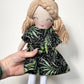 Heirloom Doll, Handmade Doll, Dress Up Doll, Yarn Haired Doll