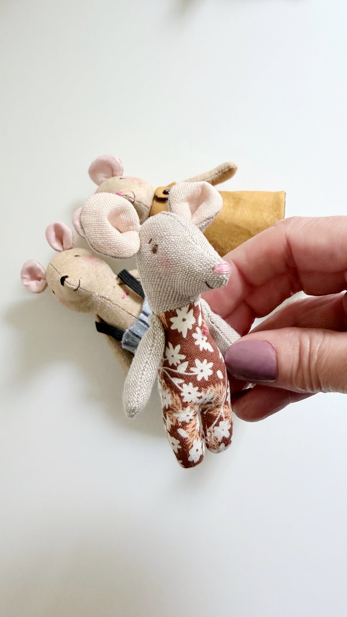 Mouse family, Mouse Doll, Baby Mouse, Father Mouse, Mother Mouse