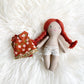 Mini Girl Doll, Girl Doll, Red Hair Doll, Dollhouse Doll