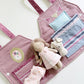 Travel Dollhouse, Pink Fabric Dollhouse