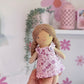 Travel Dollhouse, Pink/Green Fabric Dollhouse