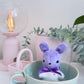 Purple Tea Cup Bunny, Bunny Doll, Purple Bunny,Bunny Plushie