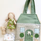 Travel Dollhouse, Portable Doll House, Fabric Dollhouse, Quiet Book