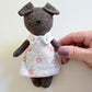Mini Dog Doll, Dog Doll, Dollhouse Doll