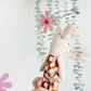 Baby Mouse Doll, Tiny Mouse, Mouse Family, Pink Floral mouse, Brown mouse