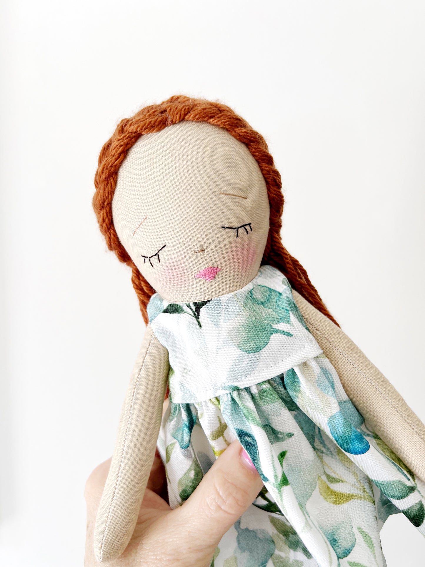 Heirloom Doll, Handmade Doll, Dress Up Doll, Yarn Haired Doll