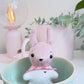Pink Tea Cup Bunny, Bunny Doll, Pink Bunny, Bunny Plushie