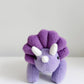 Triceratops Plushie, Purple Triceratop