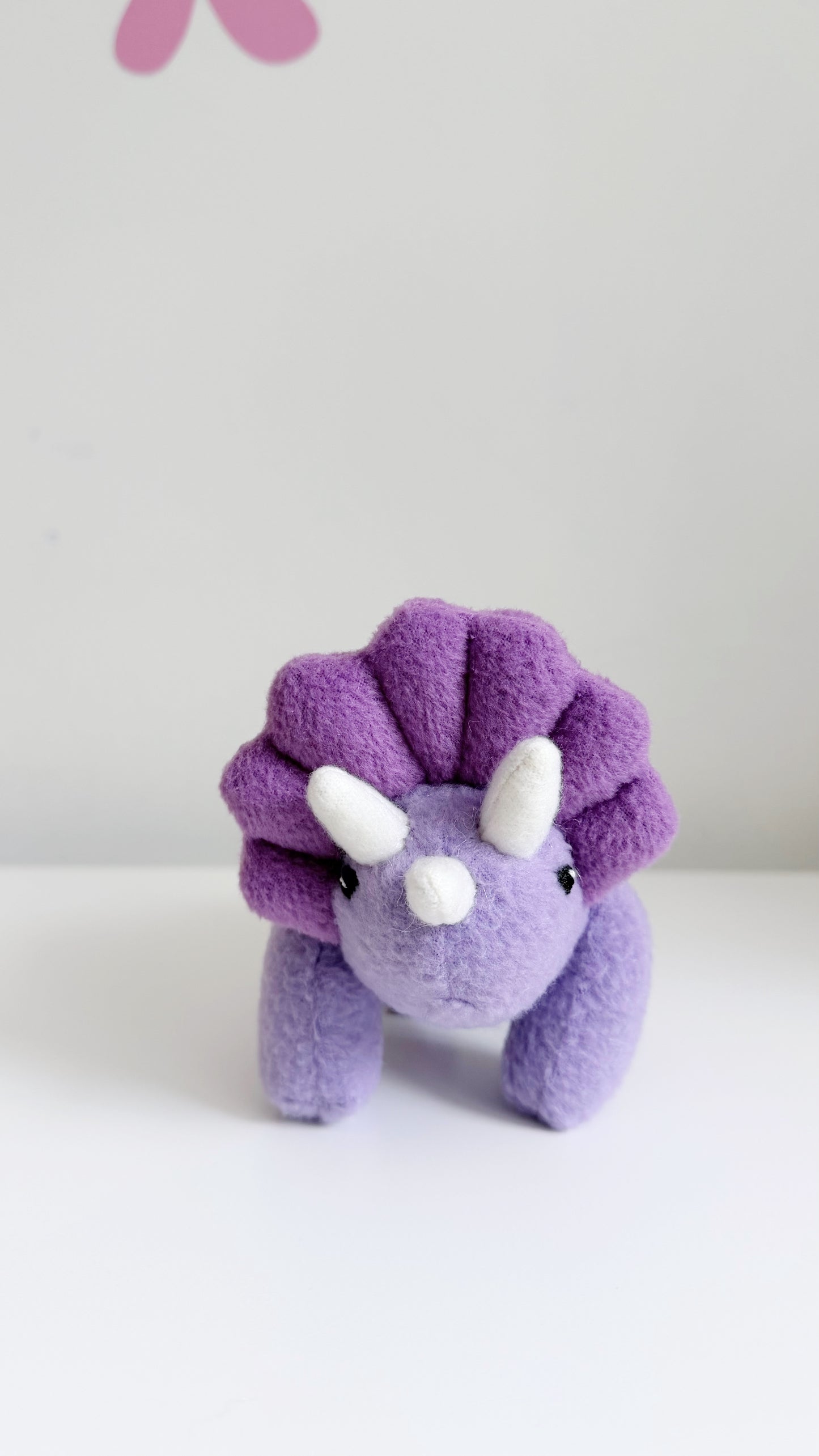 Triceratops Plushie, Purple Triceratop