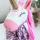 Unicorn Doll, Unicorn Fabric Doll, Textile Unicorn